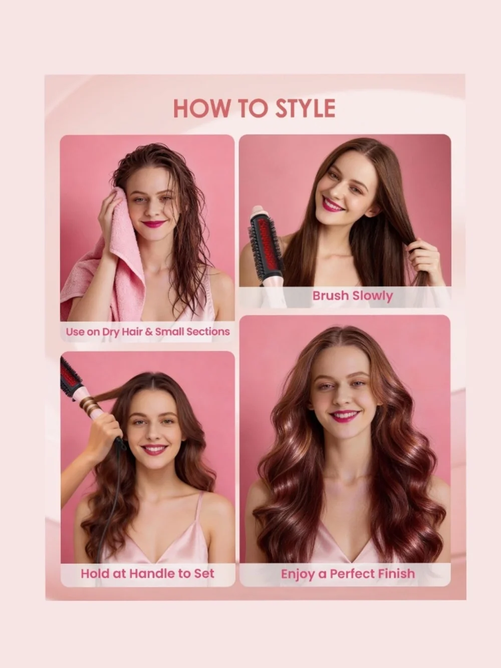 Pink Infrared Thermal Brush Dual Voltage